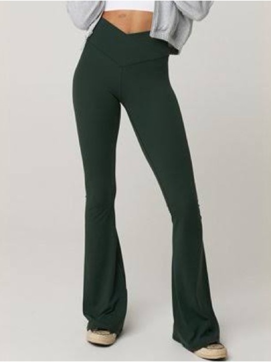 aerie Pants - OFFLINE By Aerie Real Me High Waisted Crossover Flare Legging size small